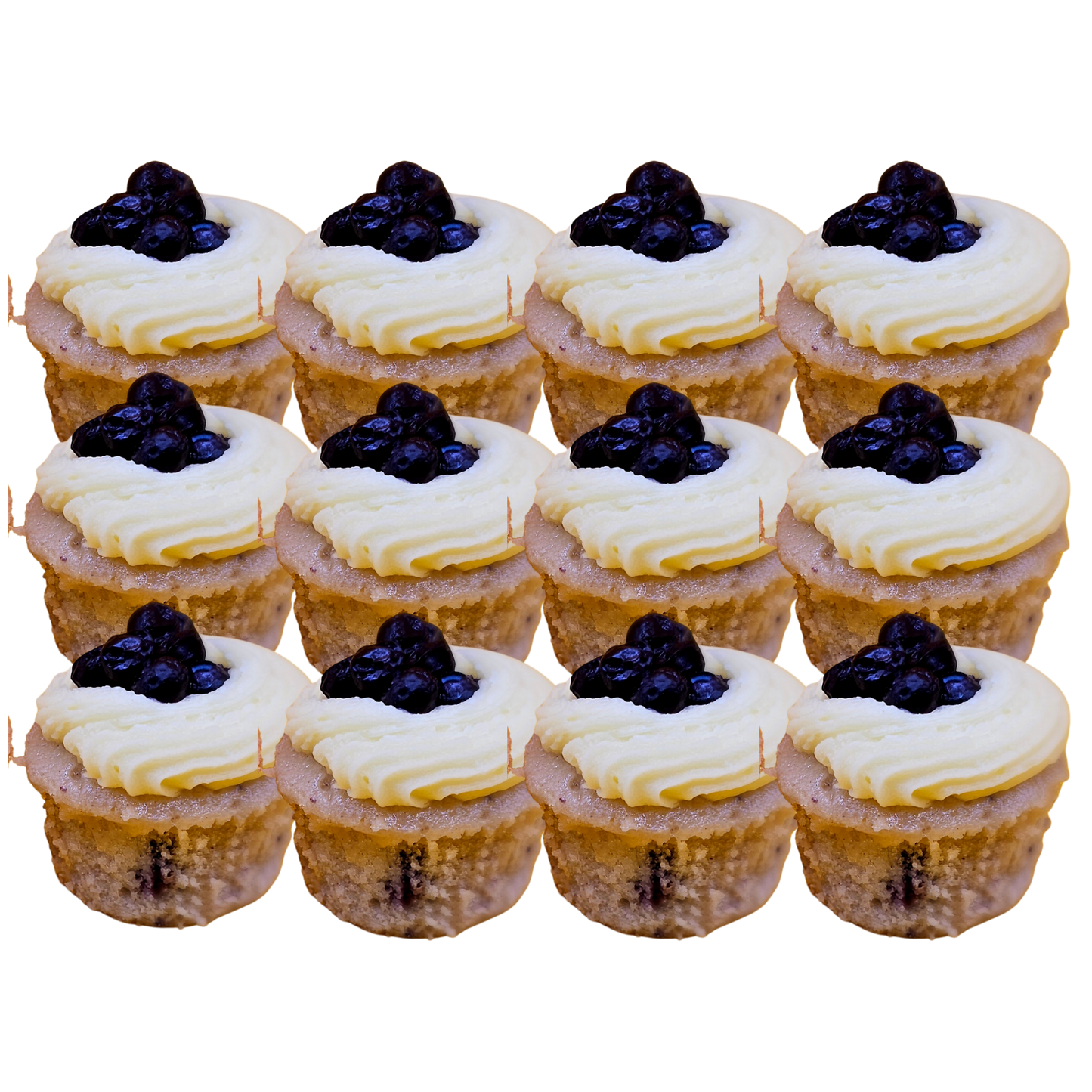 Lemon Blueberry Pound Cake Mini Muffin 12-pack