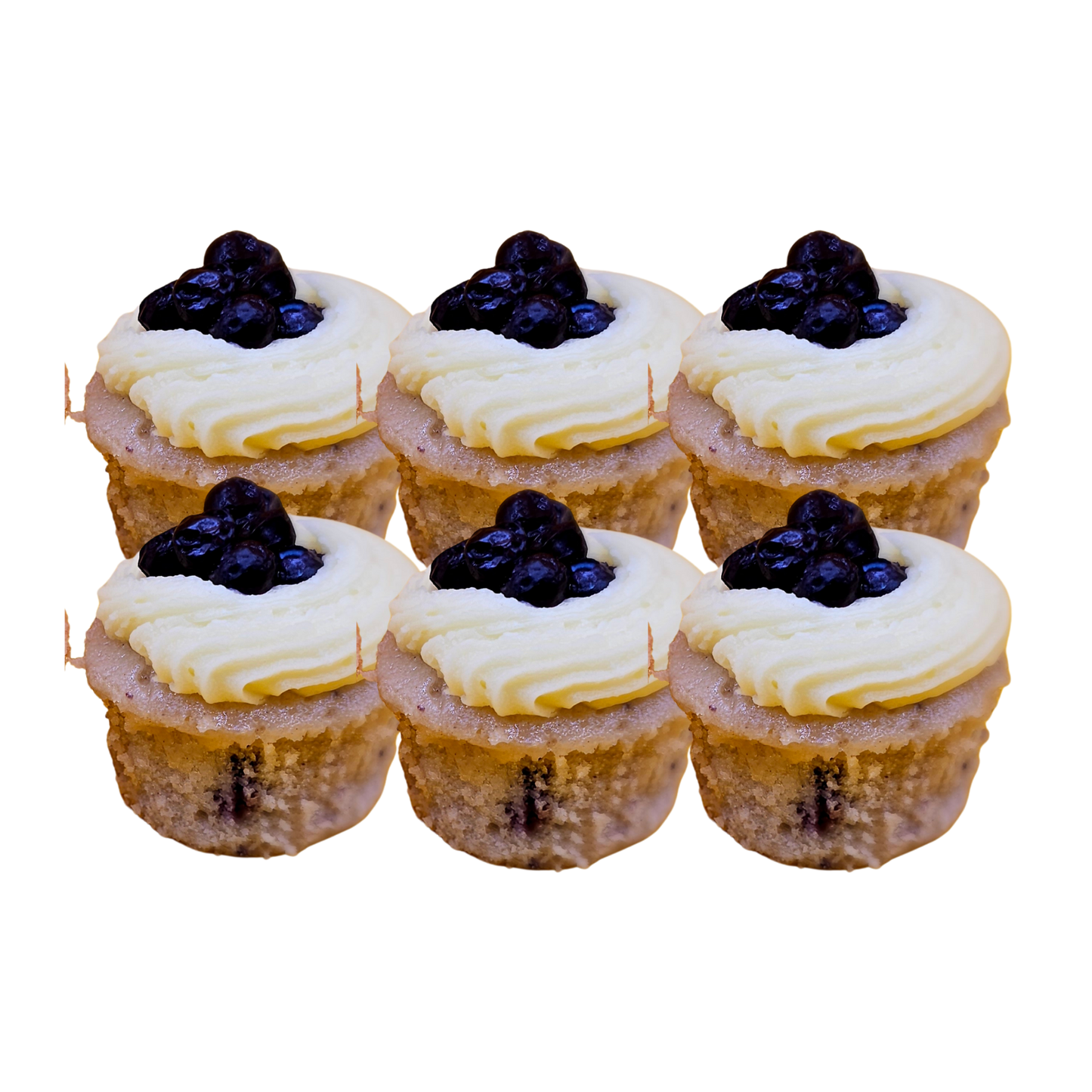 Lemon Blueberry Pound Cake Mini Muffin 6-pack