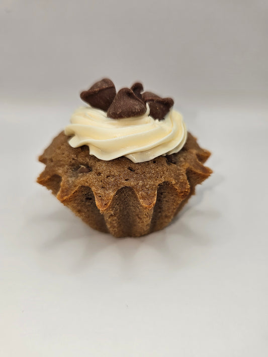 Chocolate Chocolate Chip Pound Cake Muffin